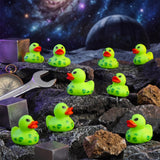 25 Pcs Mini Alien Rubber Ducks Alien Party Favors Tiny Green