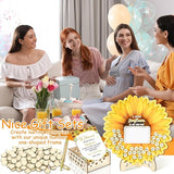 63 Pcs Sunflower Baby Shower Guest Book Alternatives Set Baby Shower