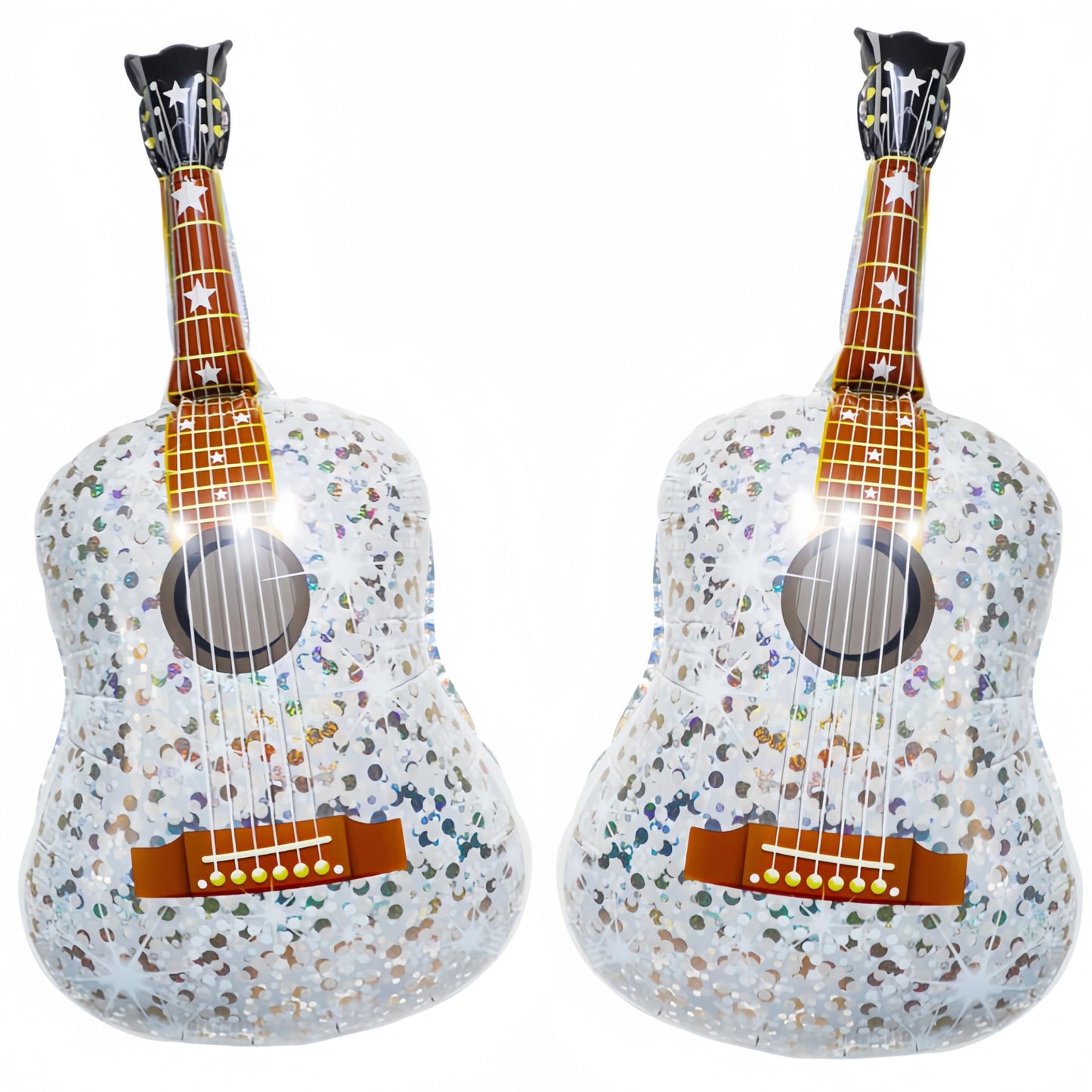 2 Pcs Giant Guitar Party Balloons 35 Inch/Music Note Guitar Birthday