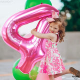 KatchOn, Hot Pink 4 Balloon Number - 40 Inch | 4th Birthday Balloons