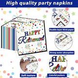 96 Pcs Happy Retirement Party Supplies Colorful Retirement Paper