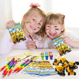 72 Pcs Construction Party Favors Truck Car Coloring Books with
