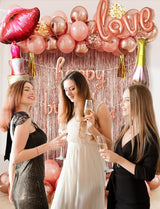 Rose Gold Happy Birthday Decorations for Women and Girls – Rose Gold