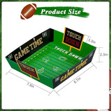 50 Pcs Football Plates Kit Large Football Snack Holder for Tailgate