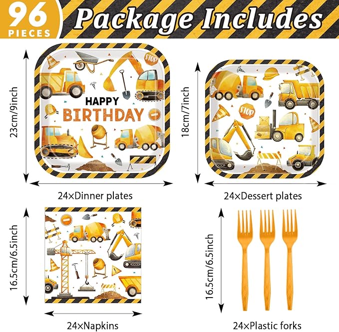 Construction Birthday Party Supplies Construction Theme Decorations