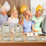 96Pcs 50th Birthday Party Plates and Napkins 50th Birthday Party