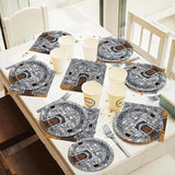 96PCS Medieval Plates Napkin Halloween Castle Party Decorations