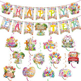 Easter Party Kit Decorations Supplies Happy Easter Rabbit Banner