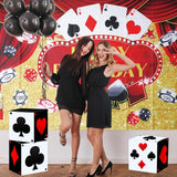 12 PCS Casino Theme Party Decoration 11.8 Inches Poker Favor Boxes