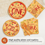 96Pcs Pizza One Birthday Party Decorations Pizza 1st Birthday Party