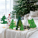 Christmas Table Decorations 7PCS Mini Christmas Trees Felt