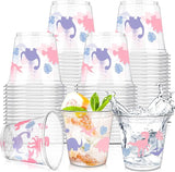 50 Pcs 9oz Dinosaur Cup Dinosaur Ice Cream Cups Plastic Disposable