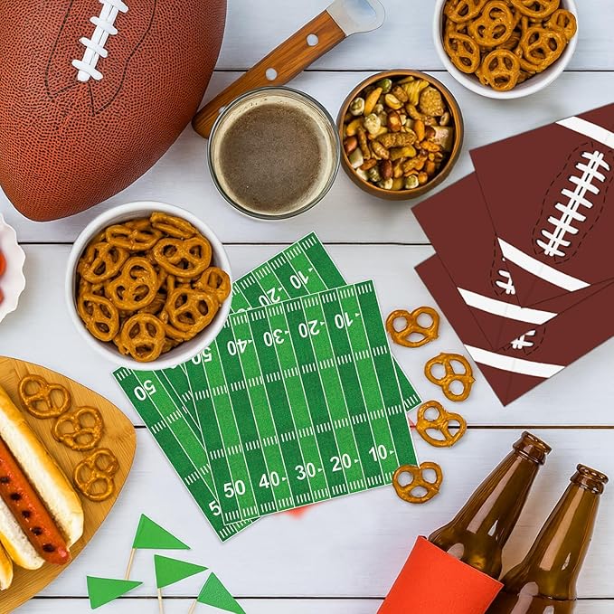 Football Party Decorations Includes Plates Napkins Cups Banner
