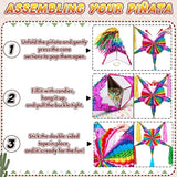 WERNNSAI Large 32" Cinco de Mayo Star Piñata - Foldable Mexican Star