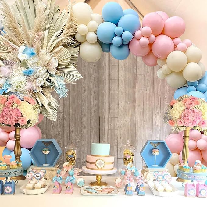 DIY Gender Reveal Party Decorations 138pcs Pink and Blue Balloon
