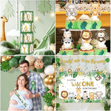 Safari Baby Shower Decorations 262pcs Wild Birthday Decorations