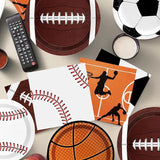 Sports Birthday Party Decorations 80Pcs Sports Party Plates and
