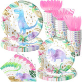 Dinosaur Birthday Party Supplies for Girls Pink Dinosaur Party
