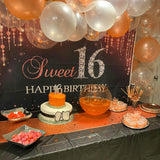 TCBESTO 6 Pack Orange Sequin Table Runner 12 x 72 Inch - High Density