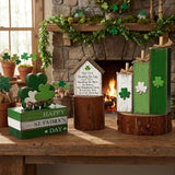 8 Pcs St Patricks Day Decoration St Patrick's Day Table Wood