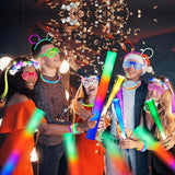 70 Packs LED Glasses 5 Neon Colors glow in the dark party supplies
