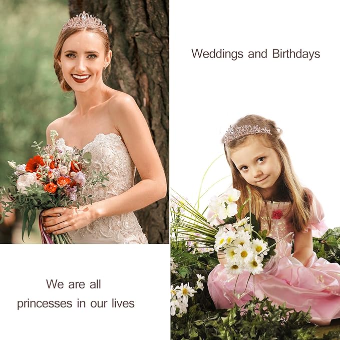 Velscrun Birthday Queen Tiaras Crown for Women, Girls Princess Crowns