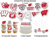 Wisconsin Party Supplies for UW Football, Birthday Gift, Graduation