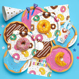 Donut Party Supplies Kit for 24 Sweet 1st Birthday Two Sweet and