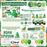 Roar Im 4 Dinosaur Party Decorations 134Pcs 4th Dinosaur Dino