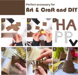PartyWoo Brown Crepe Paper Streamers 4pcs 328ft Pack of Brown Crepe