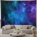 Lahasbja Galaxy Tapestry Blue Starry Sky Universe Space Tapestries