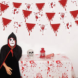 30Ft Halloween Party Decorations Red Bloody Handprint Footprint