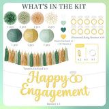 Engagement Party Decorations Sage Green Engaged Decorations with