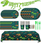 171 Pcs Dinosaur Birthday Decorations Party Supplies with Dinosaur