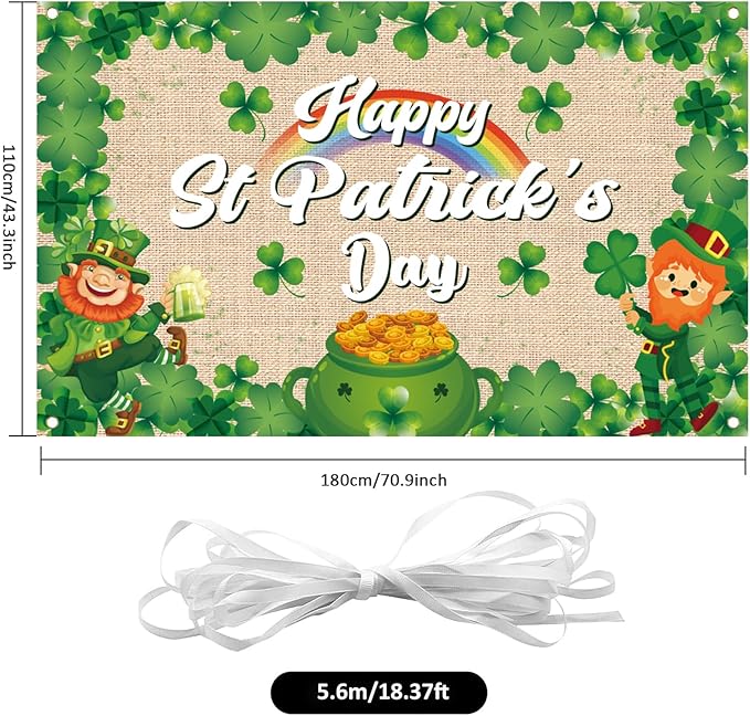 St Patricks Day Decorations Set Happy St Patrick's Day Shamrock