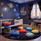 12 Pcs Cute Planet Floor Pillow 13.78 Inch Soft Planet