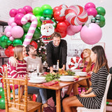 Christmas Balloon Arch Kit Xmas Fruit Green Pink Balloon Garland Hot