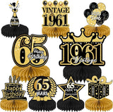 65th Birthday Decorations for Men - 9PCS Vintage 65th Birthday