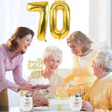 70th Birthday Decorations for Women Gold with 70th Birthday Sash and