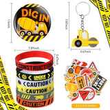 244 Pcs Construction Birthday Party Favors Set for 24 Guests Include