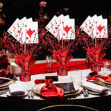 12 Set Casino Poker Theme Decorations for Table Centerpiece Star