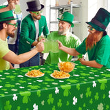 4 PCS St Patricks Day Decorations, Plastic 108" X 54" Irish St