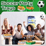 36 Pack Soccer Party Supplies Large 5 lb Soccer Plates Trays Bowls