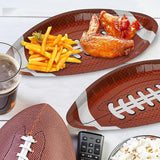 50 PCS Football Plates Football Party Plates Football Shaped
