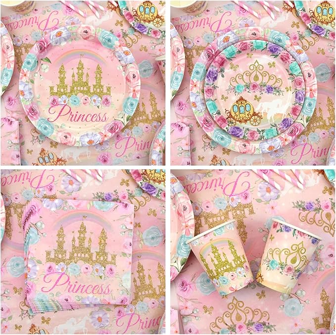 Princess Birthday Party Decorations Serves 20 Guests Including