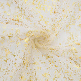 Artoid Mode 3Pcs Beige Gold Gauze Table Runner 120 Inch 10FT, Glitter