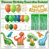 Dinosaur Birthday Party Decorations 128pcs Dinosaur Balloons Arch