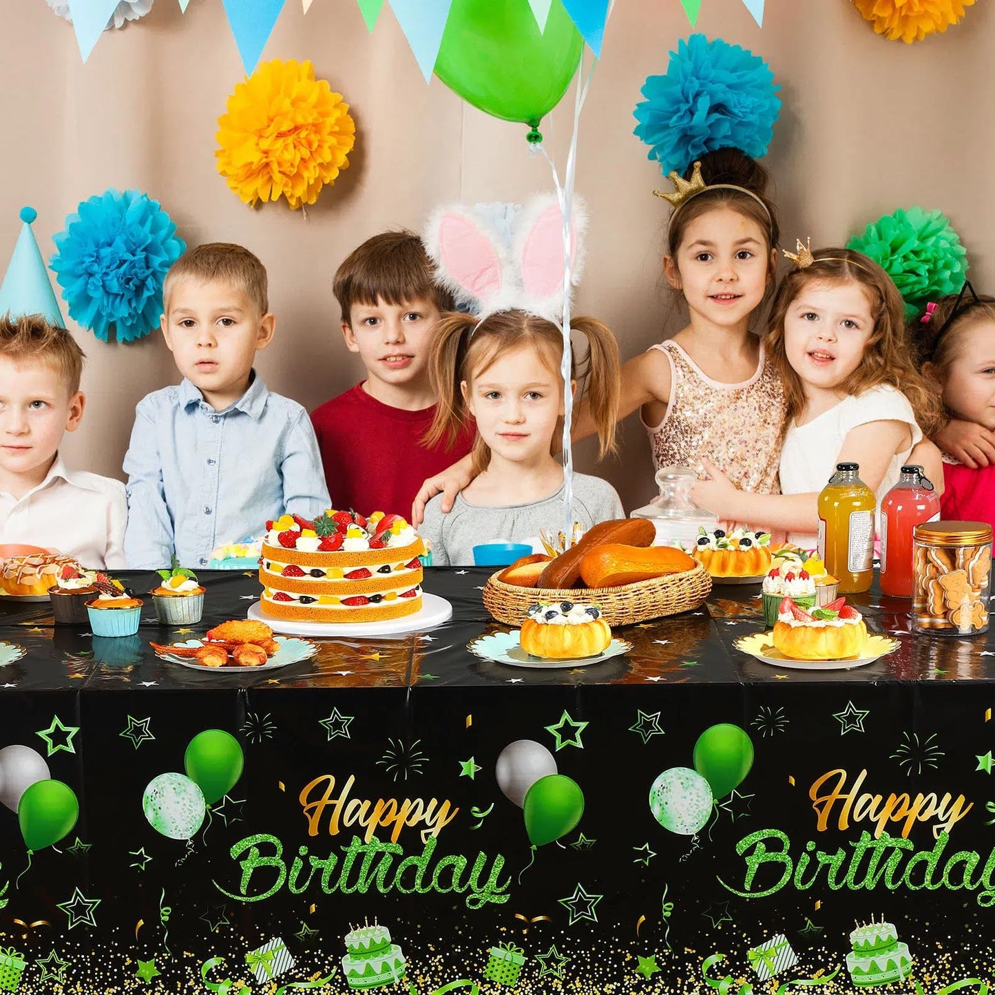 Breling 3 Pack Happy Birthday Tablecloths Happy Birthday Decoration