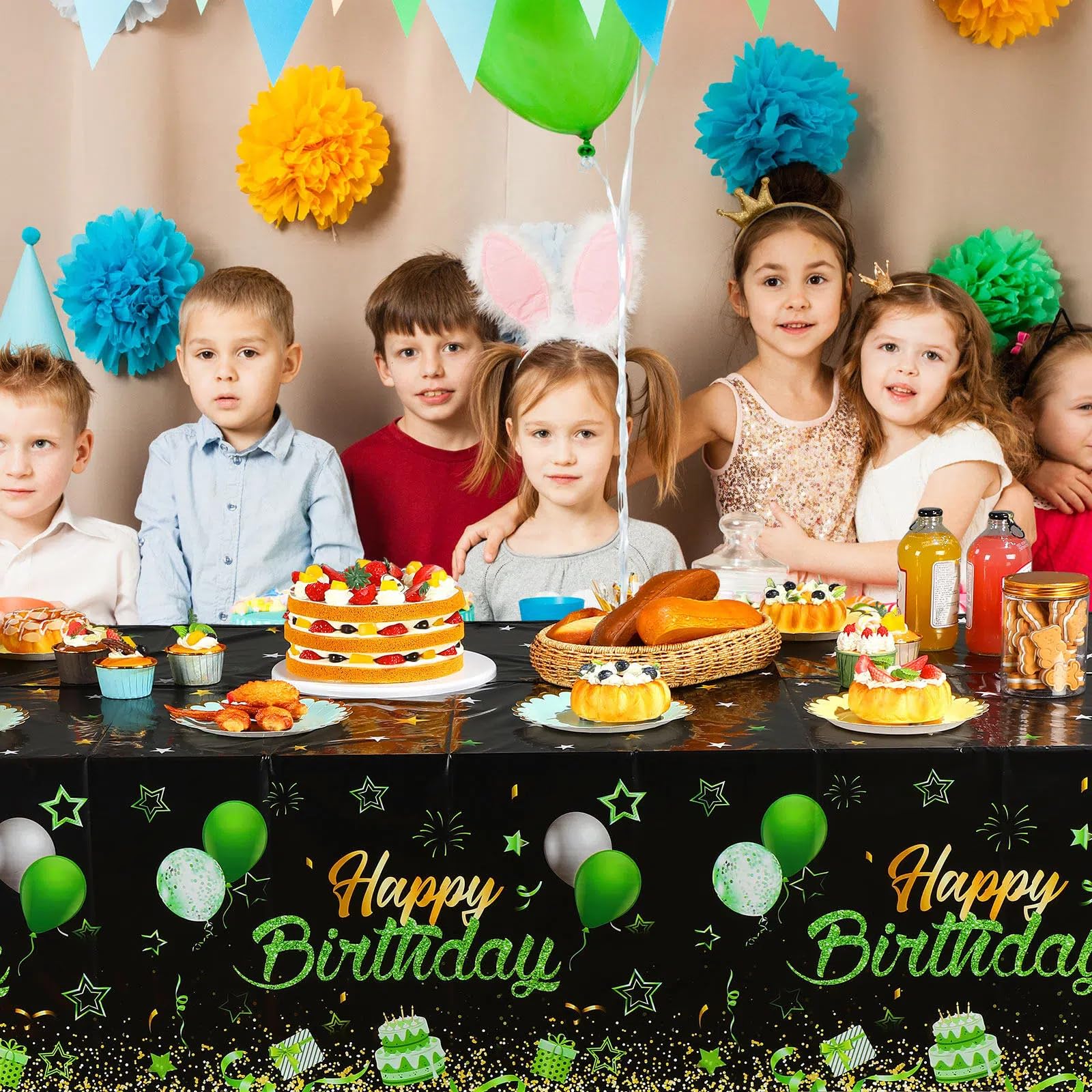 Breling 3 Pack Happy Birthday Tablecloths Happy Birthday Decoration
