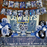 Cowboys Party Supplies Dallas Soccer Party Decorations with Banner